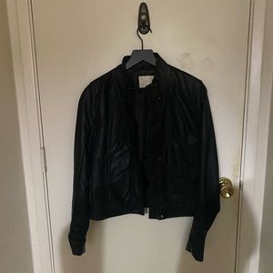 Fake leather jacket